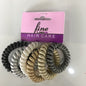 6 pack spiral bobbles Spiral hair ties pack 5.5cm hair bobbles Elastic spiral hair bands Assorted color spiral bobbles Spiral hair accessories Small spiral hair ties Spiral hair elastics Multi-pack spiral bobbles Stretchy spiral hair bands