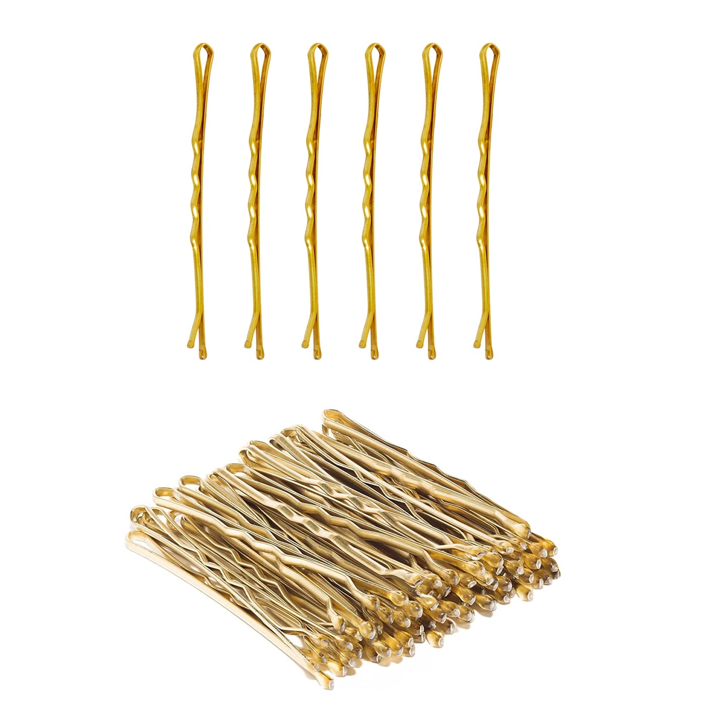 Secure your hair with our Blonde Bobby Pins. This pack of 60 non-twist, rust-resistant, ball-tipped hairpins is coated for extra comfort. Available in blonde, they are perfect for everyday use and professional styling, ensuring a secure hold and lasting durability.