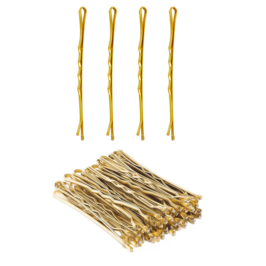 Secure your hair with our Blonde Bobby Pins. This pack of 60 non-twist, rust-resistant, ball-tipped hairpins is coated for extra comfort. Available in blonde, they are perfect for everyday use and professional styling, ensuring a secure hold and lasting durability.