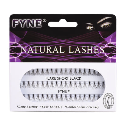 Individual Flare Cluster Eyelashes, Short 616-02