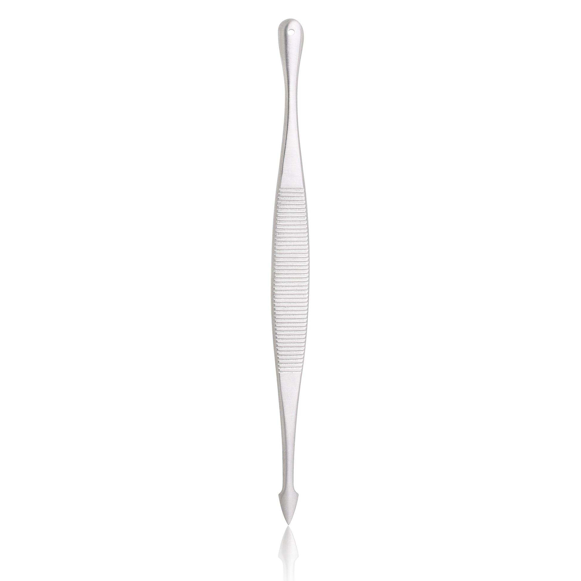 Effortlessly remove blackheads with our Comedone Extractor Fine Line Blackhead Remover. Crafted from grade 1 tempered stainless steel, its calibrated pointed edge ensures precise extraction, promising durability for years to come.