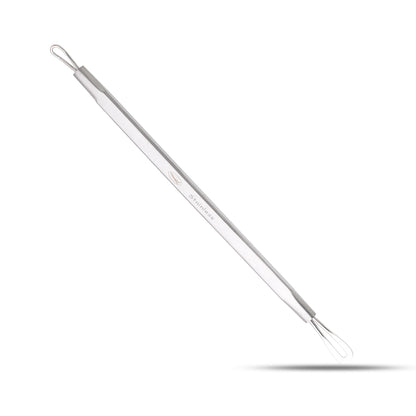 Effortlessly remove blackheads with our Comedone Extractor Fine Line Blackhead Remover. Crafted from grade 1 tempered stainless steel, its calibrated pointed edge ensures precise extraction, promising durability for years to come.
